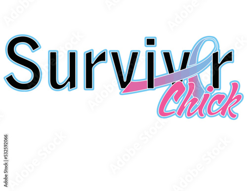 Ovarian Cancer Ribbon Survivor Chick