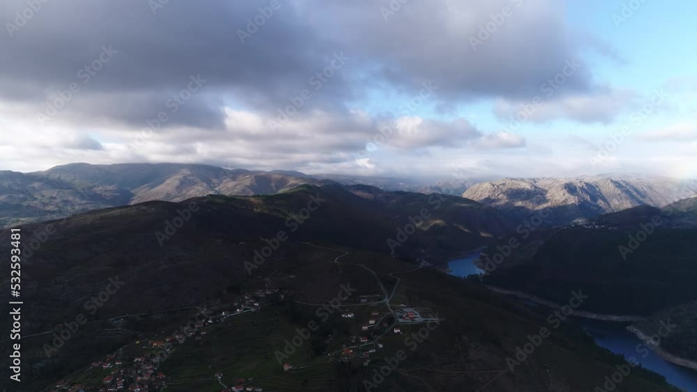 Stunning River Landscape Aerial View Stunning River Landscape Aerial View