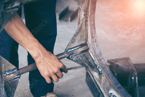 Photos Stainless steel welding by arc welding process