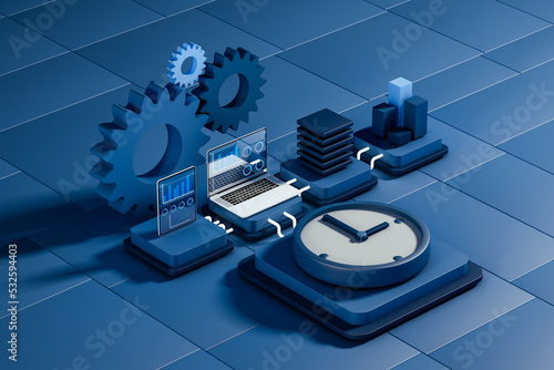 Productivity and efficiency concept