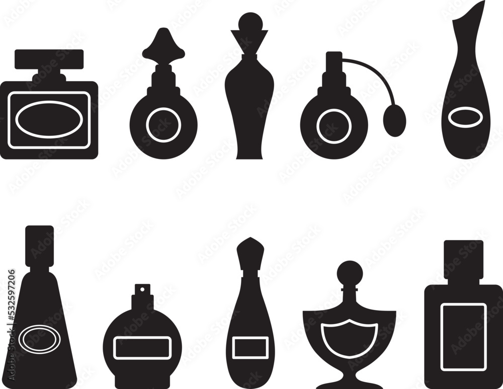 Perfume bottles vector Perfume bottles vector