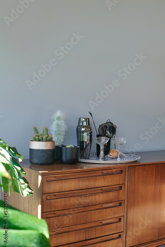 Mid Century Modern rosewood cabinet photo