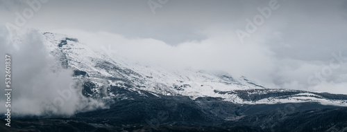 Panoramic view of Nevado del Ruiz photo