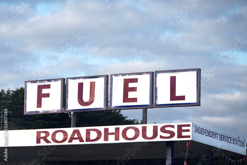 Vintage Fuel sign photo