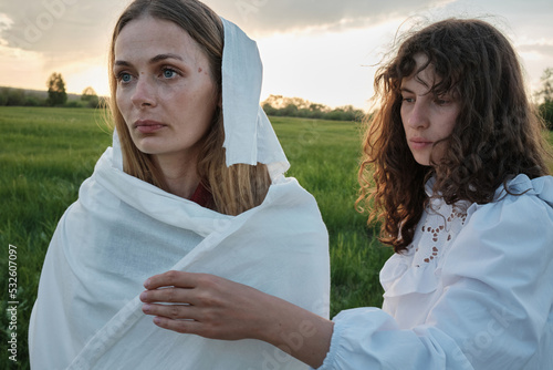 Two Pagan Women Portrait
