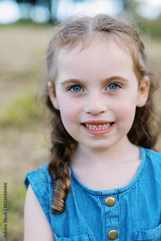 Portrait of a young smiling girl Portrait of a young smiling girl