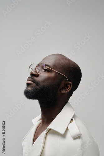 Bearded Young Man In Eyeglasses photo