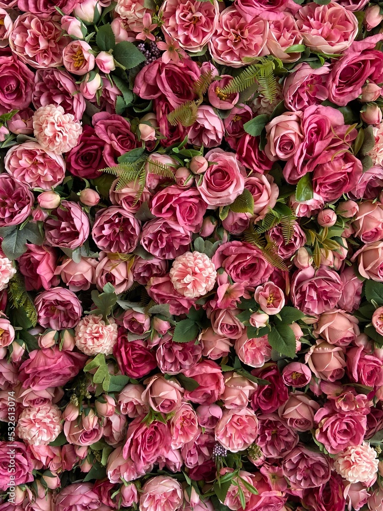 Naklejka premium red roses background