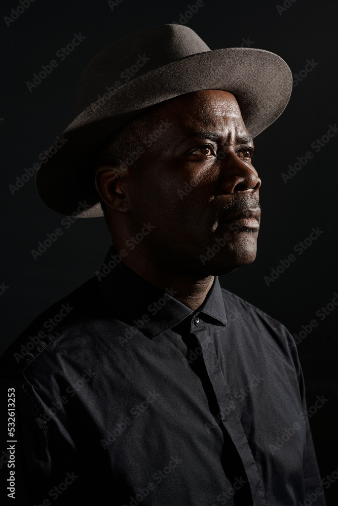 African American Man In Black African American Man In Black