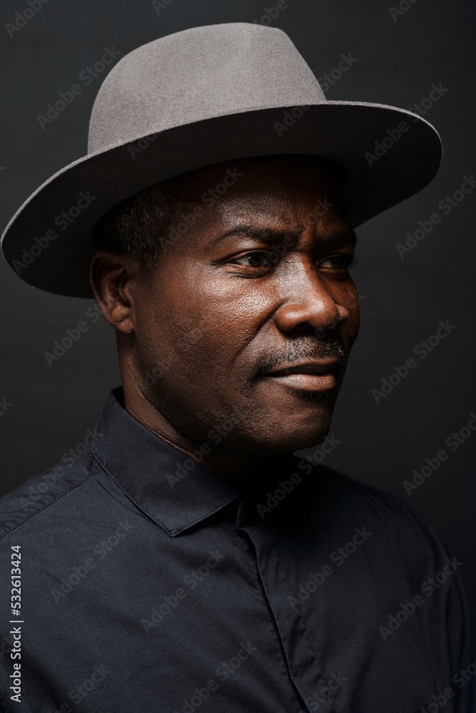 Senior African American Man In Hat Senior African American Man In Hat