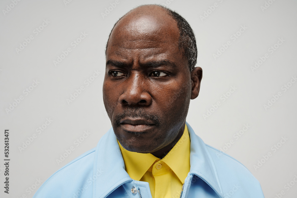 Serious Man In Summer Clothes