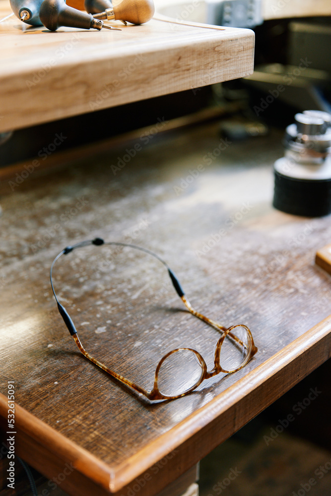 A goldsmiths workbench A goldsmiths workbench