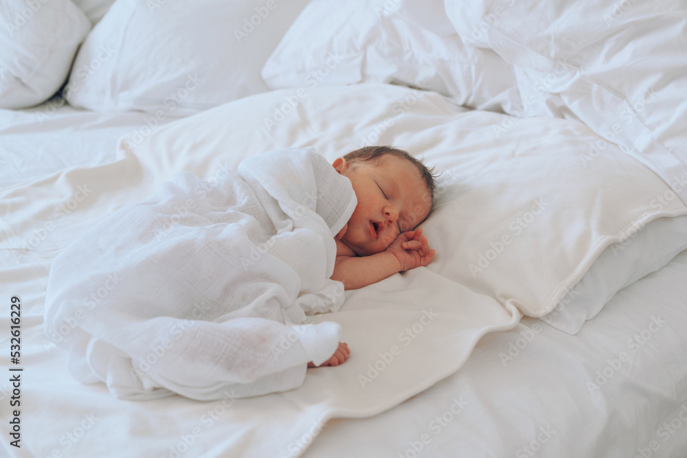 Horizontal image cute sleeping baby Horizontal image cute sleeping baby