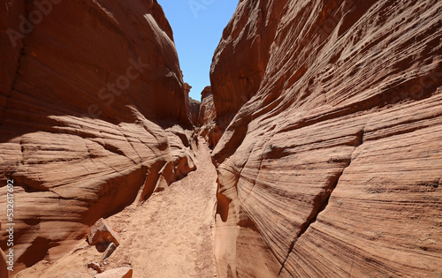 Entering the slot - Secret Antelope Canyon, Page, Arizona