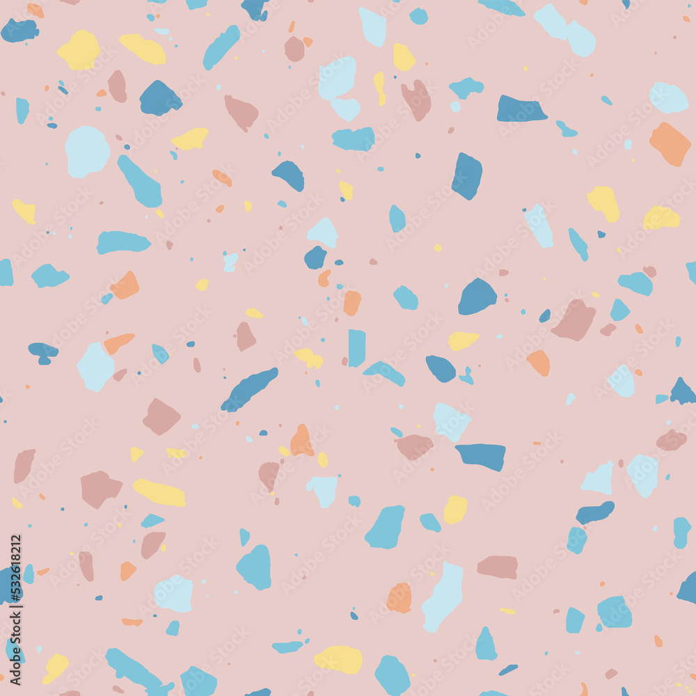 seamless vector pattern terrazzo on pink seamless vector pattern terrazzo on pink