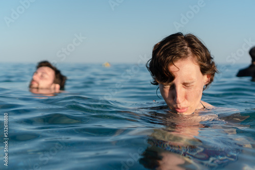Summer vacation sea swim fun