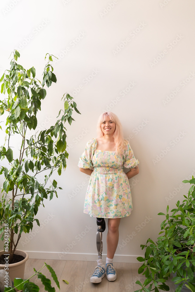 Smiling Woman With Disability Smiling Woman With Disability