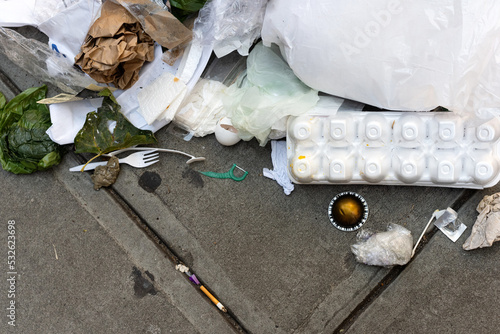 Litter on the ground