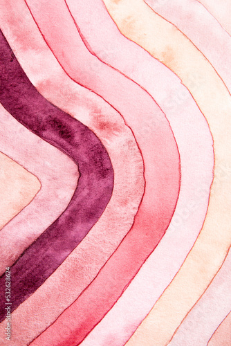 Pastel pink watercolor artwork