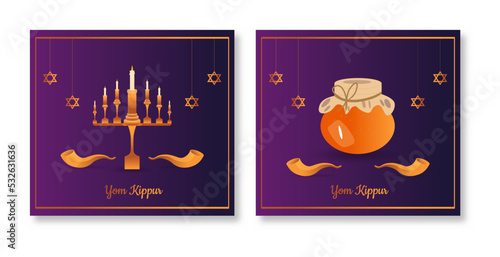 Yom Kippur Festival Vector illustration