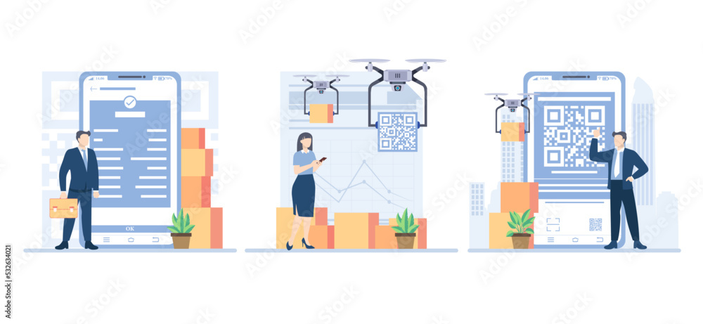 Business Flat Bundle with People Illustration Business Flat Bundle with People Illustration