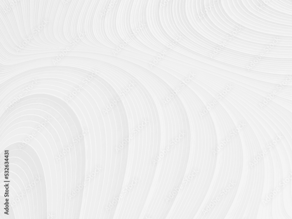 Abstract background template. Many waveform lines white and light gray. The concept features a semicircle stacked endlessly. With copy space. Abstract background template. Many waveform lines white and light gray. The concept features a semicircle stacked endlessly. With copy space.