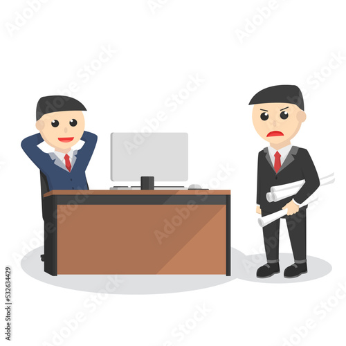 businessman the diligently and the lazy