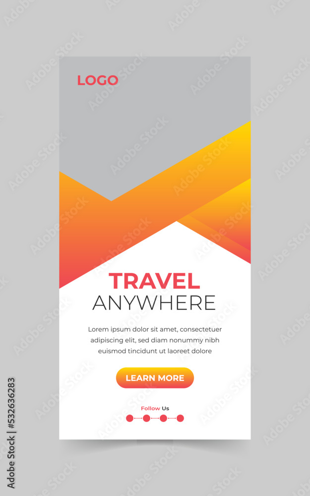 Corporate Web banner Web template landing page for traveling Corporate Web banner Web template landing page for traveling