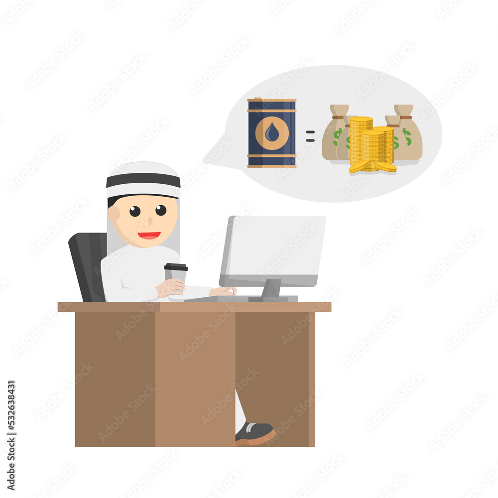 businessman arabian thinking about business businessman arabian thinking about business