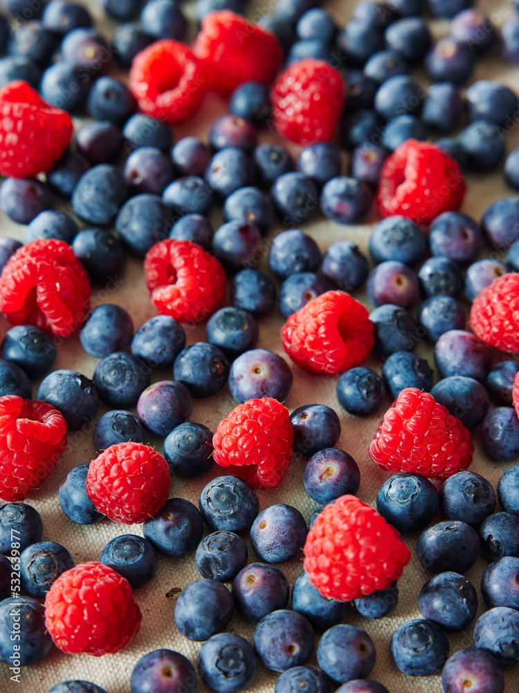 Blueberry and Raspberries Blueberry and Raspberries