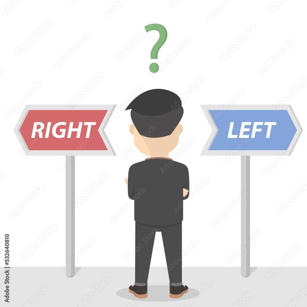 businessman confused to choice design people businessman confused to choice design people