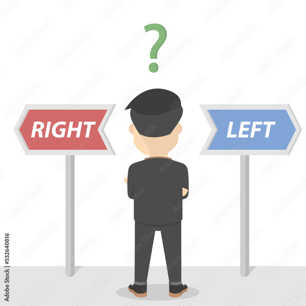 businessman confused to choice design people businessman confused to choice design people