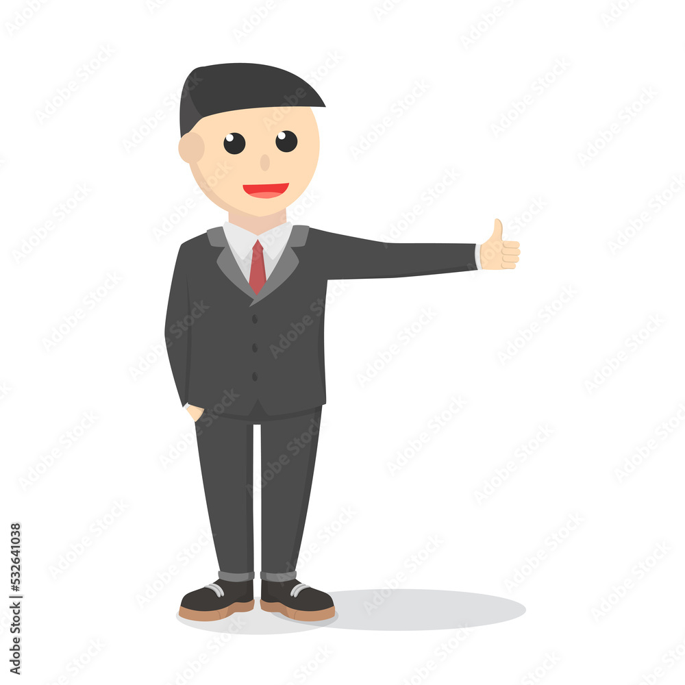 businessman give the thumb design people businessman give the thumb design people