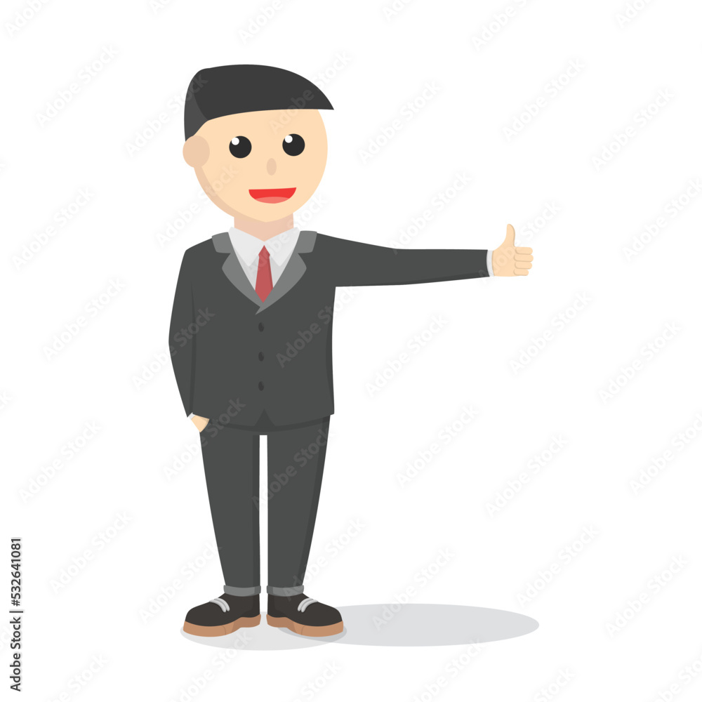 businessman give the thumb design people businessman give the thumb design people