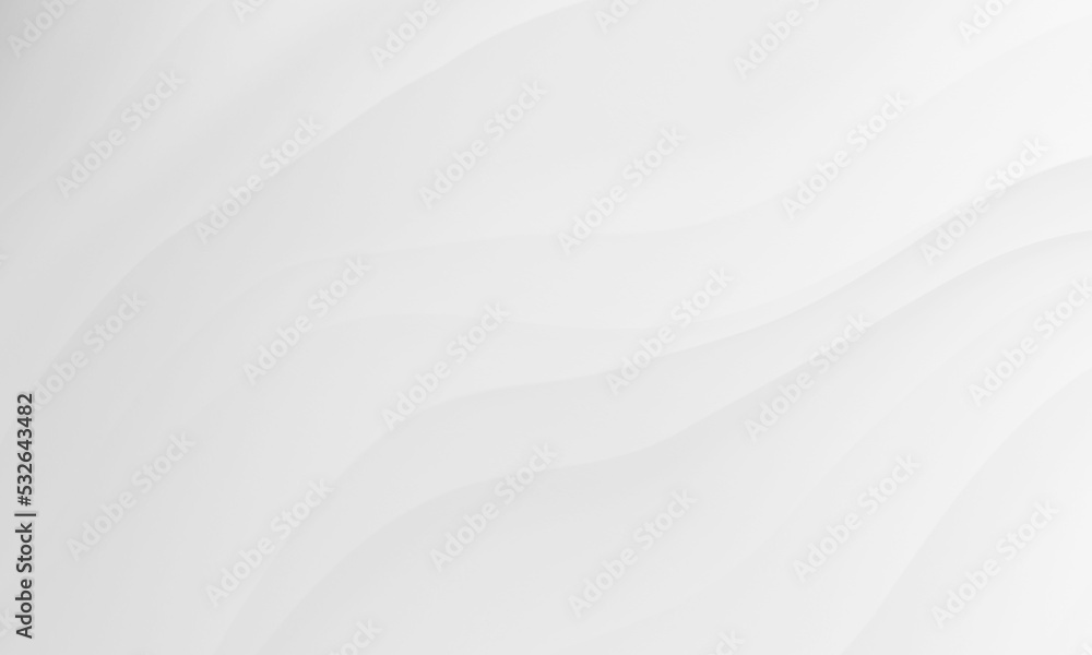 Obraz premium Abstract white gray colors gradient with wave lines pattern texture background.