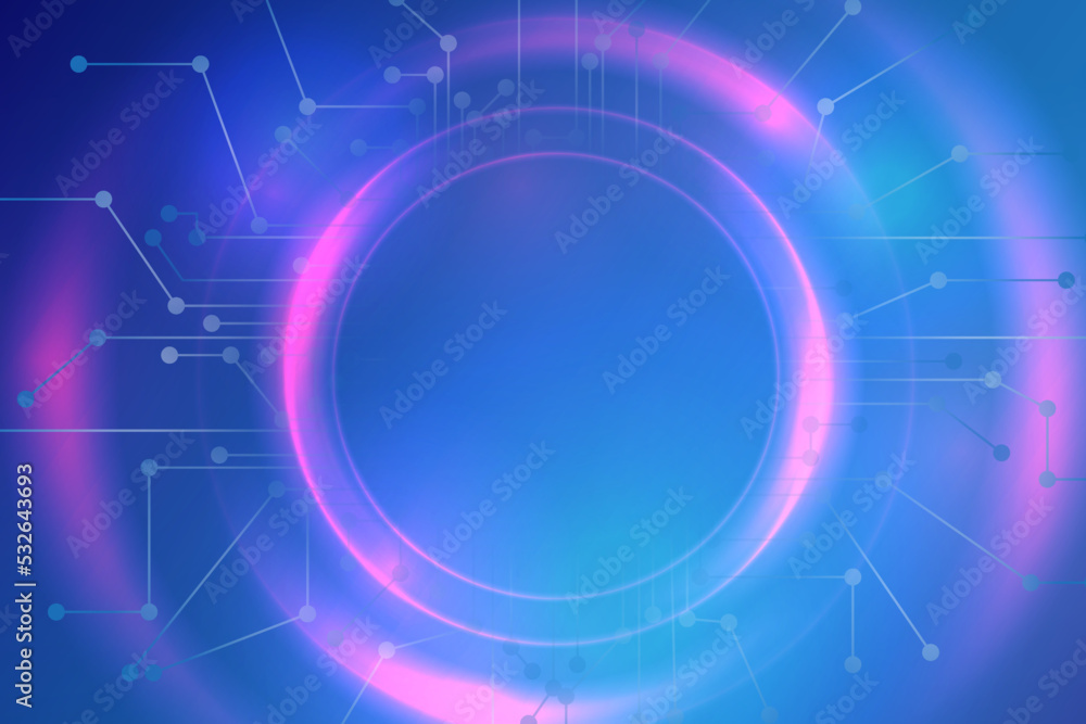 futuristic banner background concept with technology line light blue effects illustration vector