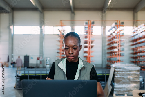 Woman Working in Factory 