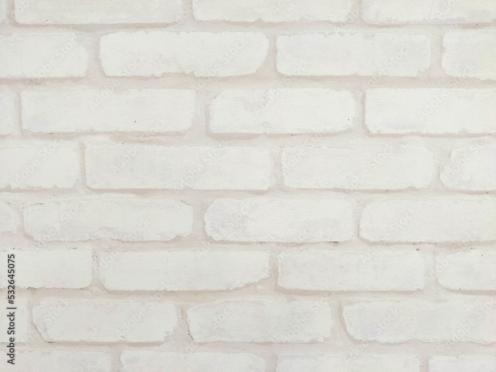 Fototapeta premium 白色のレンガの背景