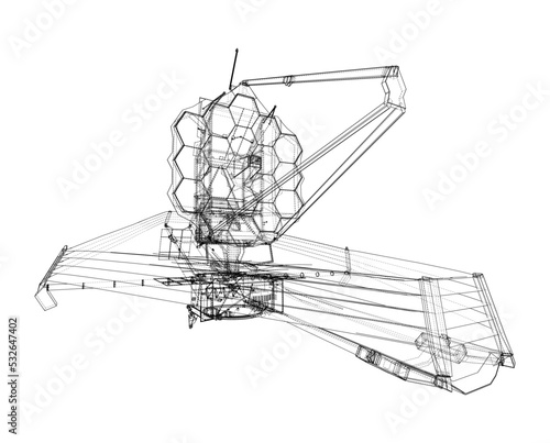 James Webb Space Telescope. Vector