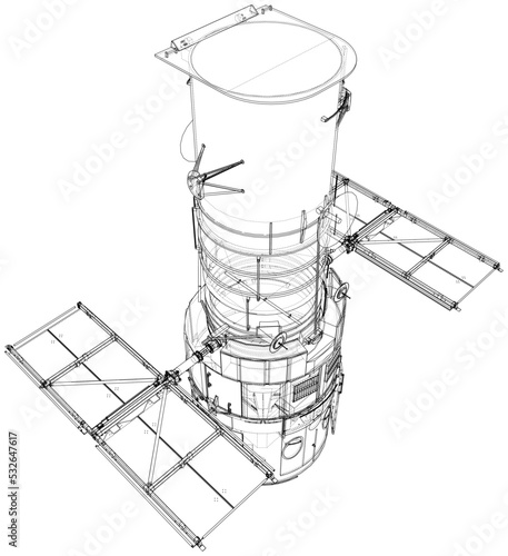 Hubble space telescope. Sattellite