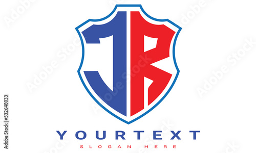 JR Two letters shield logo design. Free Download JR Two letters shield logo design. - GFXLoad