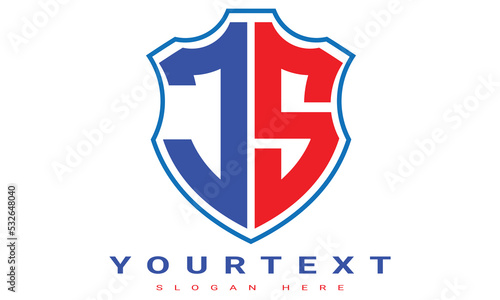 JS Two letters shield logo design. Free Download JS Two letters shield logo design. - GFXLoad