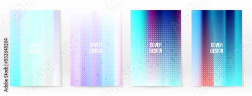 Holographic Poster Set Iridescent Technology Cover