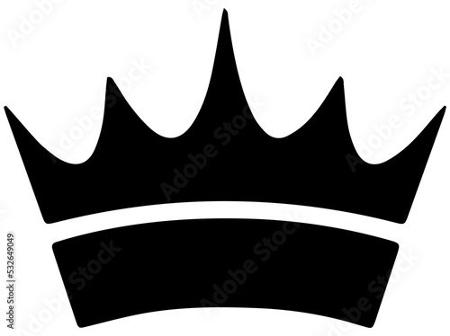 Hand drawn simple crown PNG image © iCexpert