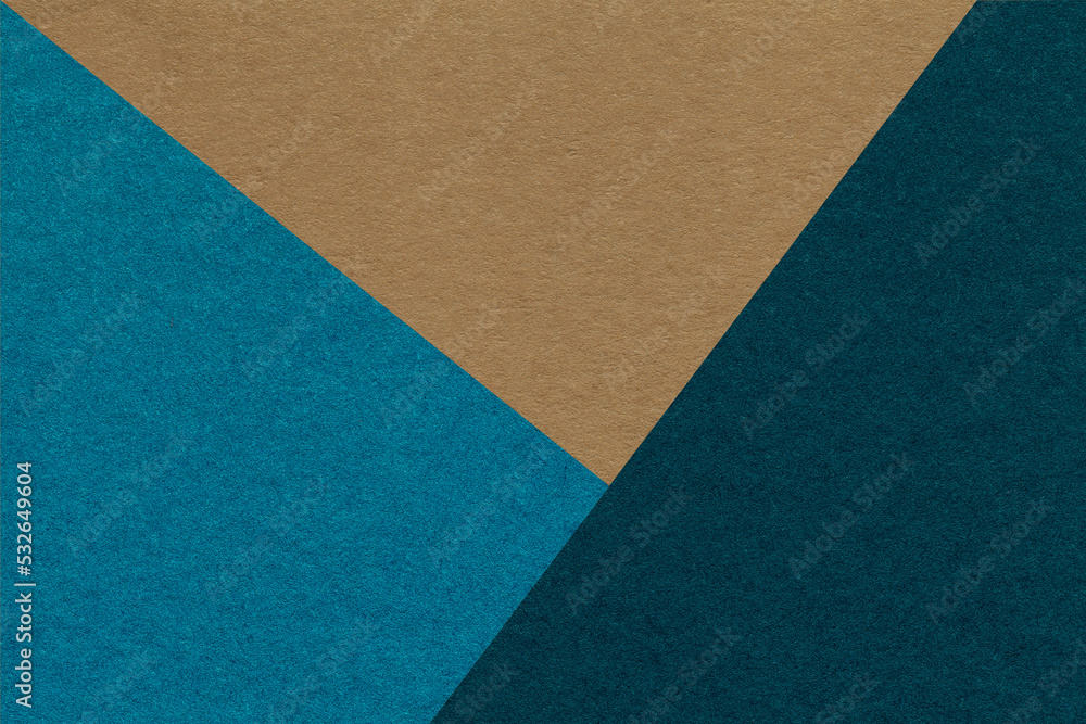 Texture of craft navy blue, cerulean and brown shade color paper background, macro. Vintage abstract cardboard. Texture of craft navy blue, cerulean and brown shade color paper background, macro. Vintage abstract cardboard.