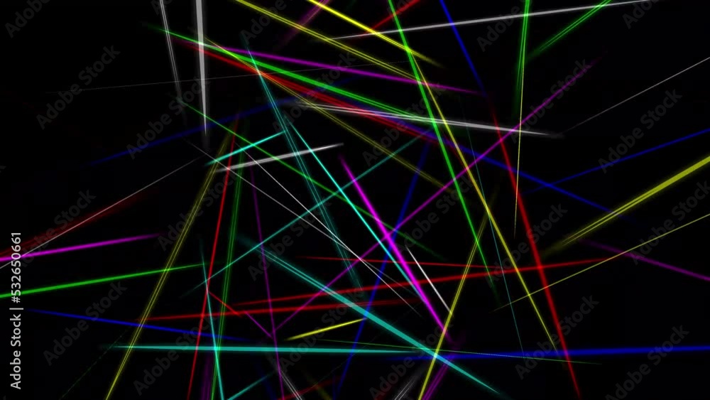 Colorful flash light rays motion graphics with night background Colorful flash light rays motion graphics with night background