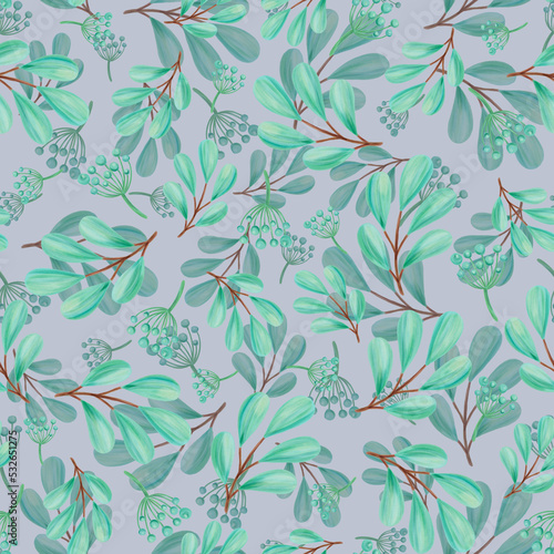 seamless watercolor background mix colorful floral flower and leaves with line art used for background texture, wrapping paper, textile or wallpaper design