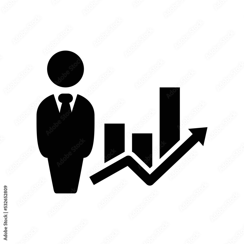 Career development icon vector graphic illustration Career development icon vector graphic illustration