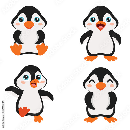 Cartoon Drawing Of Penguin Character
