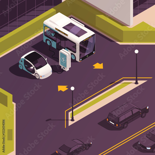 Electric Transport Isometric